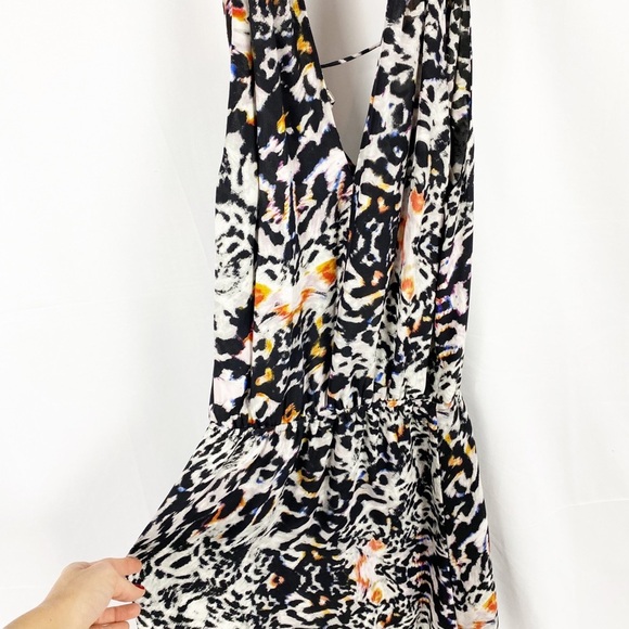 PARKER Animal Print Silk Mini Dress - Picture 3 of 4